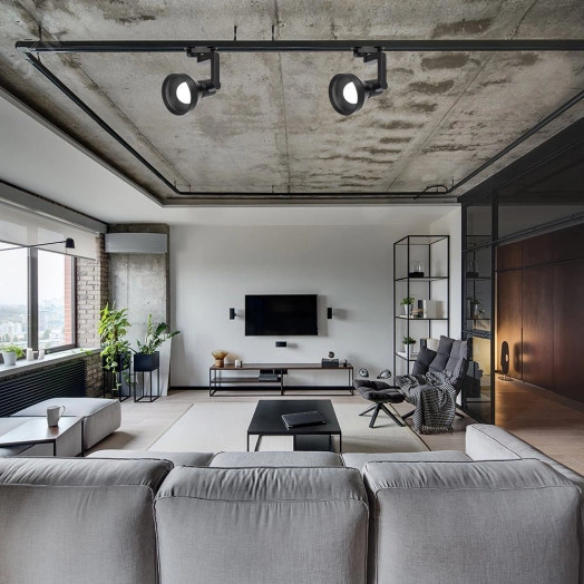 Светильник трековый на шинопровод ДПО E27 без лампы черный