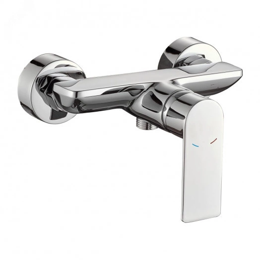 Смеситель для душа без излива шаровый, латунь, хром