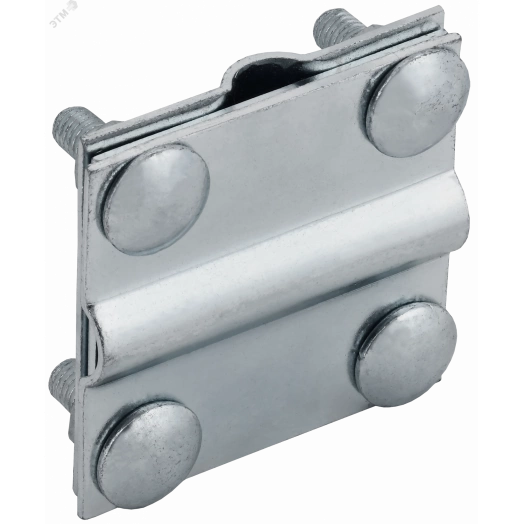 Зажим крестообразный с разделителем полоса/пруток-полоса/пруток 40/12мм оцинкованная сталь HDZ IEK