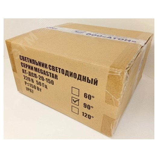 Светильник светодиодный ДСП-200Вт IP67 5000К 33400лм 120грд Megastar