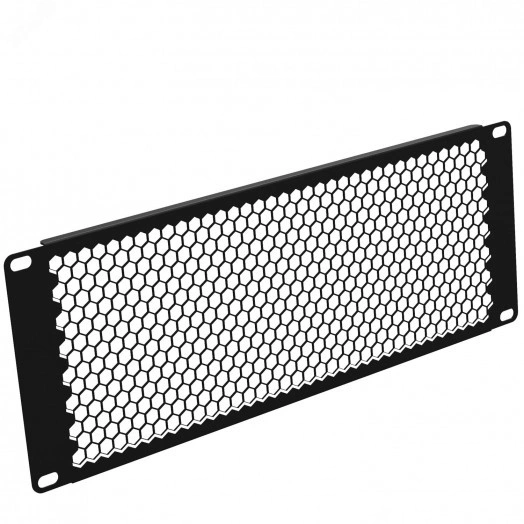 Фальш-панель 4U. перф. черный RAL 9004 (19369s)