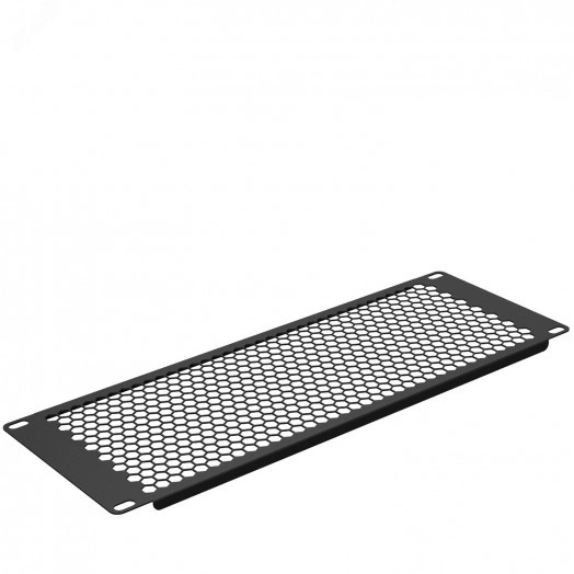 Фальш-панель 4U. перф. черный RAL 9004 (19369s)