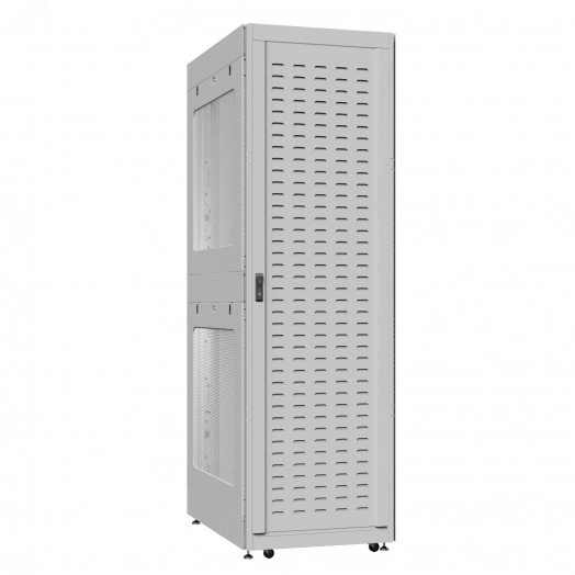 Шкаф серверный 52U 800х1200 передняя дверь: протект IP41. задняя дверь: двустворчатая перфорированная IP20. боковые панели: перфорированные. цвет: серый RAL7035 