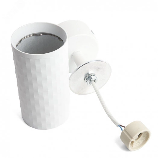 Светильник ДБО GU10 без лампы наклонный белый