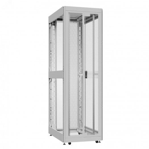 Шкаф серверный 52U 800х1200 передняя дверь: двустворчатая перфорированная IP20. задняя дверь: двустворчатая глухой металл IP51. боковые панели: без. цвет: серый RAL7035 