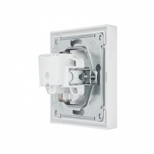 ARTGALLERY розетка с заземлением со шторками, 16А, механизм, белый