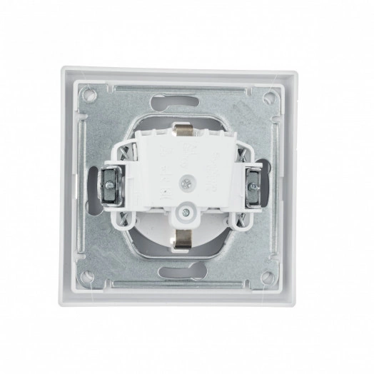 ARTGALLERY розетка с заземлением со шторками, 16А, механизм, белый