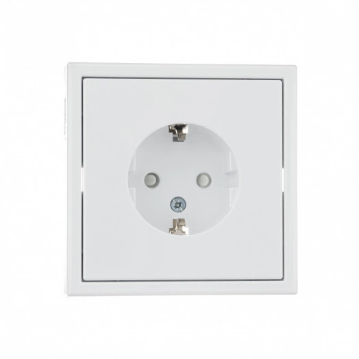 ARTGALLERY розетка с заземлением со шторками, 16А, механизм, белый