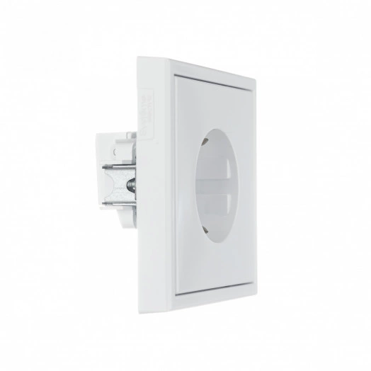 ARTGALLERY розетка с заземлением со шторками, 16А, механизм, белый