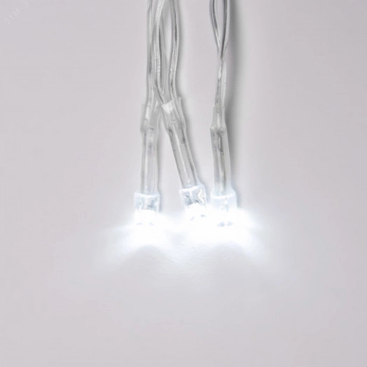 Занавес светодиодный 15х15м 100 светодиодов Провод прозрачный ULD-C1515-100/DTA WHITE IP20