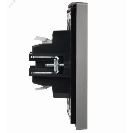 FORTE&PIANO Выключатель 1-клавишный самовозвратный 10А FP510 сталь IEK