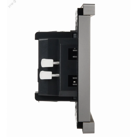 FORTE&PIANO Выключатель 1-клавишный самовозвратный 10А FP510 сталь IEK