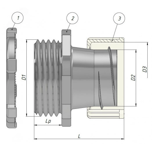 Муфта вводная МВА-G1 1/4-МР32 ГОФРОМАТИК