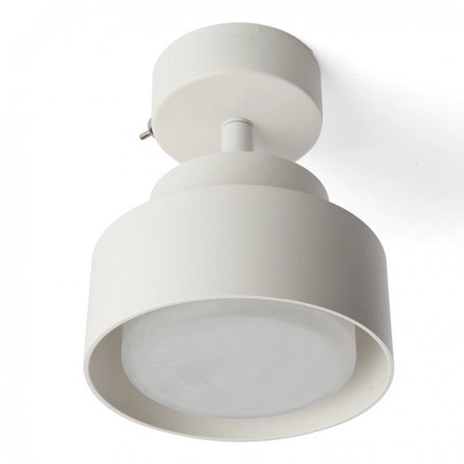 Светильник ДБО-12w GX53 без лампы наклонный с выключателем белый