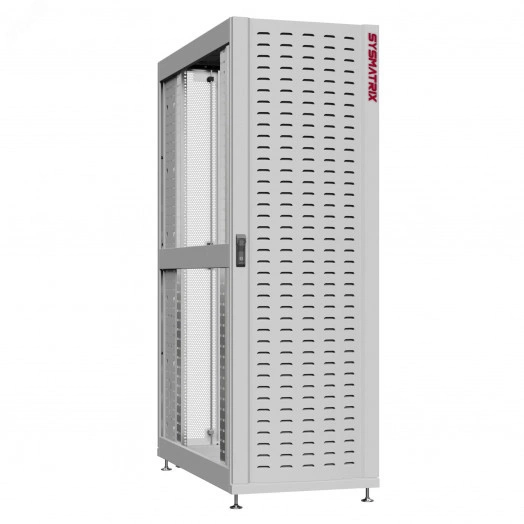 Шкаф серверный 24U 800х1070 передняя дверь: протект IP41. задняя дверь: двустворчатая перфорированная IP20. боковые панели: без. цвет: серый RAL7035 