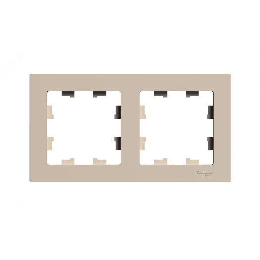 ATLASDESIGN рамка двухпостовая, универсальная, ПЕСОЧНЫЙ