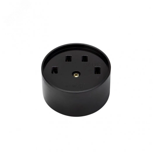 Розетка РШ для электрической плиты 32А, 380В, 3Р+РЕ ОУ черная REXANT