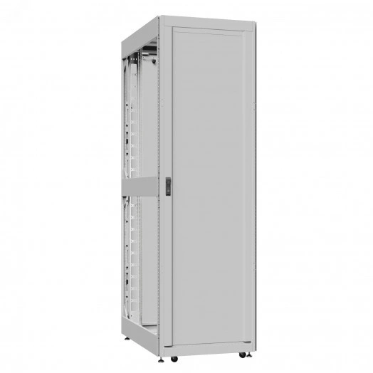 Шкаф серверный 42U 800х1000 передняя дверь: одностворчатая глухой металл IP51. задняя дверь: одностворчатая перфорированная IP20. боковые панели: без. цвет: серый RAL7035 