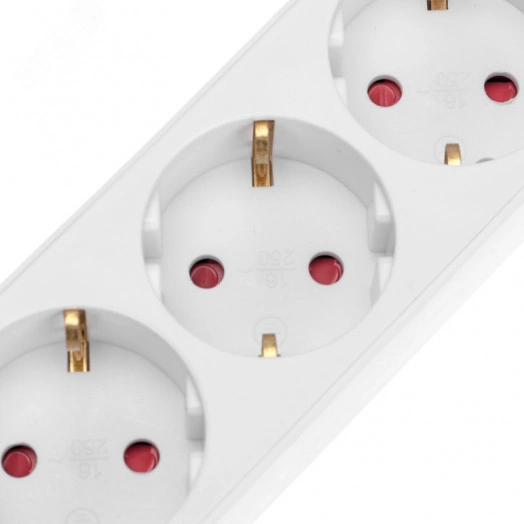 Удлинитель STANDARD 3 гнезда, 3 м, 3х1,0 мм2, с/з, с выключателем, 2 USB, белый