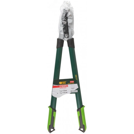 Сучкорез, тефлон. покрытие, наковальня, шестеренч. передача, стальные ручки с прорезинен. рукоятками