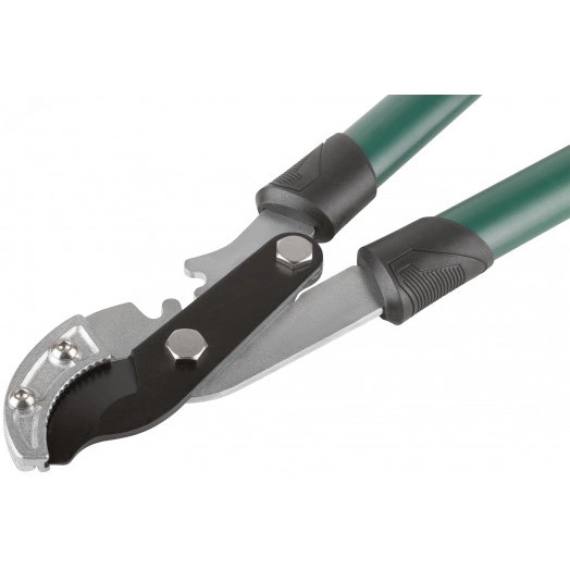 Сучкорез, тефлон. покрытие, наковальня, шестеренч. передача, стальные ручки с прорезинен. рукоятками