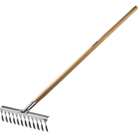 Грабли PROLine из нержавеющей стали, 12 витых зубцов