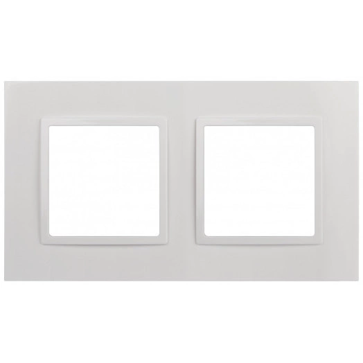 Рамка для розеток и выключателей Elegance 14-5012-01 Classic, на 2 поста, белый