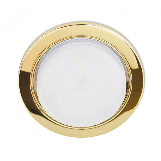 Светильник ФВО-15Вт встраиваемый под лампу GX53 золотой глянцевый, уп. 10 шт