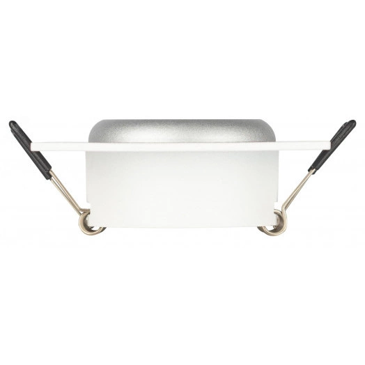 Светильник встраиваемый алюминиевый KL110 WH/SL MR16 GU5.3 белый/серебро матовый