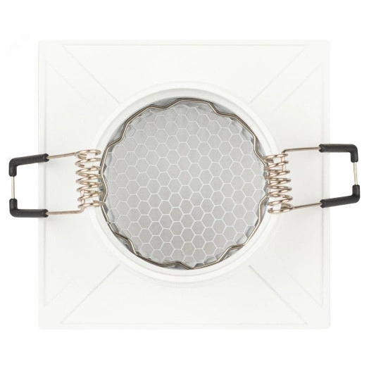 Светильник встраиваемый алюминиевый KL110 WH/SL MR16 GU5.3 белый/серебро матовый