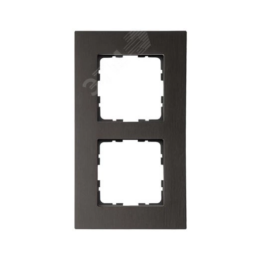 Рамка 2-постовая, алюминий Brown