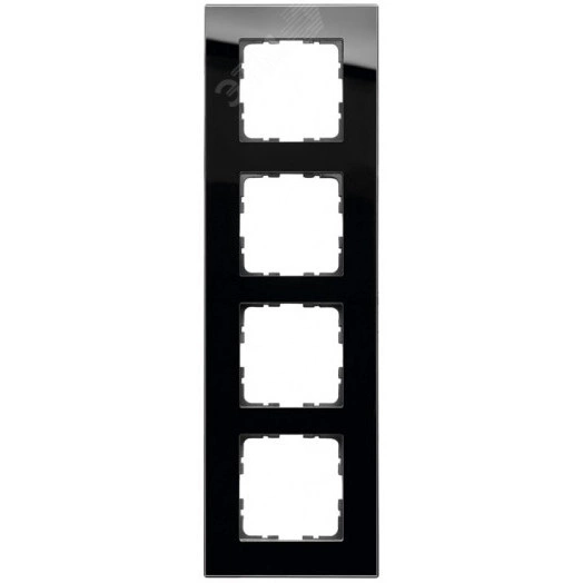 Рамка 4-постовая, стекло Black Glass