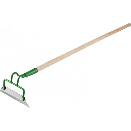 Мотыга 200х50х1290 мм, трапециевидный профиль, нержавеющая сталь, деревянный черенок