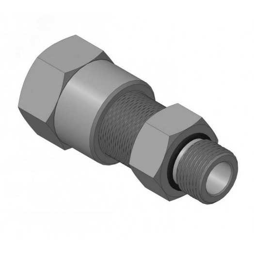 Ввод кабельный с резьбой G1/2 мм для прокладки кабеля в металлорукаве РЗ-ЦП-15, с уплотнением кабеля и проходным диаметром кабеля d=6-10 мм