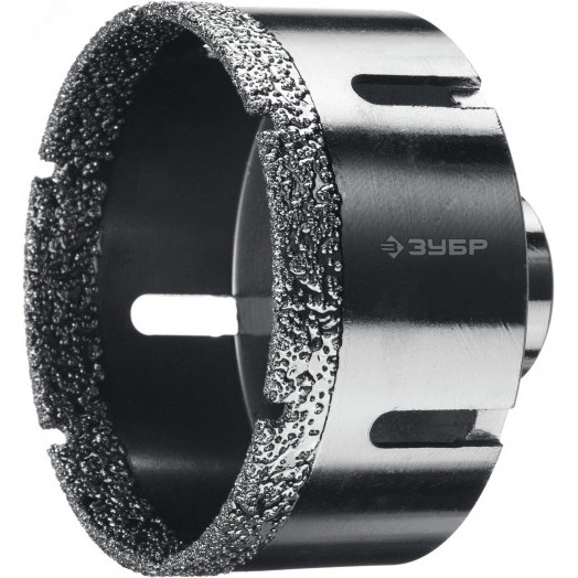 Коронка алмазная высокоскоростная для УШМ (М14) d 80мм по керамограниту и железобетону, Вакуумное Спекание, Профессионал