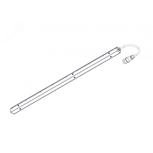 Блок распределения питания Uniprom. управляемый. 0U. 240В. 1Ф. 32A. 36xC13 6xC19. 3м кабель. IEC309