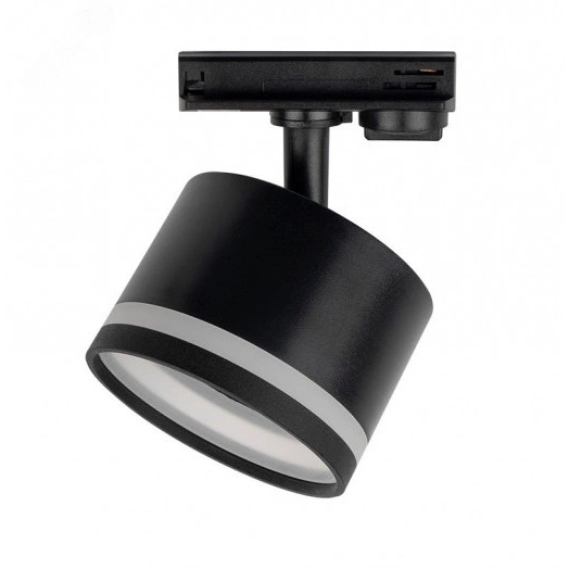 Светильник светодиодный трековый на шинопровод ДПО GX53 PTR 31 GX53 BL 230V IP2 без лампы черный корпус
