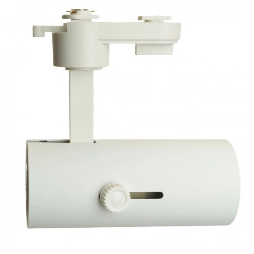 Светильник трековый на шинопровод ДПО GU10 без лампы белый с регулируемым углом освещения 45-110 гр.