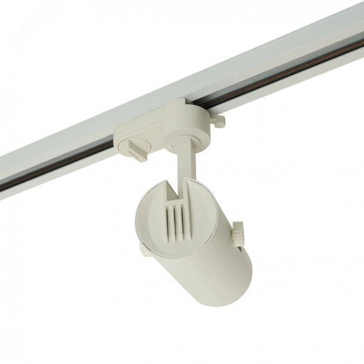 Светильник трековый на шинопровод ДПО GU10 без лампы белый с регулируемым углом освещения 45-110 гр.