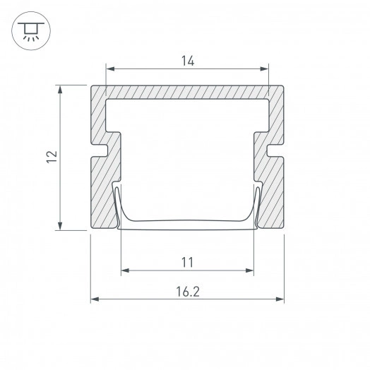 Профиль PDS-SM-2000 (Алюминий)
