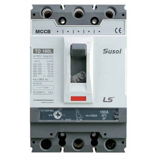 Выключатель автоматический TD160H FMU160 100A 3P EXP