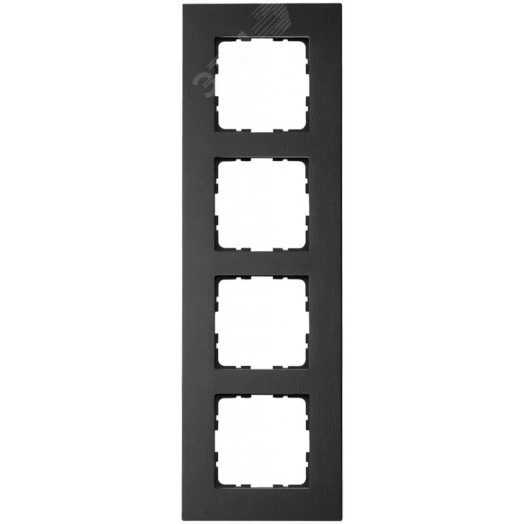 Рамка 4-постовая, алюминий Black