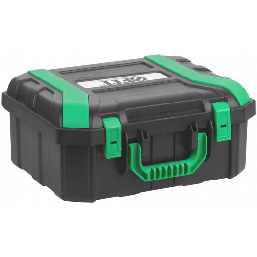 Уровень лазерный самоуспокаивающийся, зеленые лучи, 3 плоскости 360 гр., диапазон 20 м, Li-Ion аккум., 2 уровня яркости, без треноги, платформа для подъема, пульт управления, пластиковый кейс