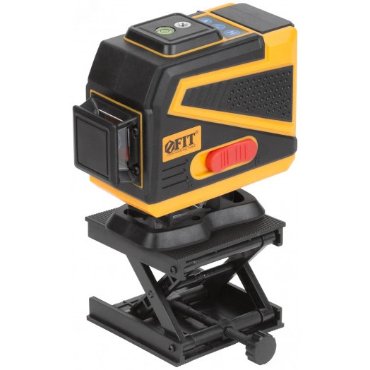 Уровень лазерный самоуспокаивающийся, зеленые лучи, 3 плоскости 360 гр., диапазон 20 м, Li-Ion аккум., 2 уровня яркости, без треноги, платформа для подъема, пульт управления, пластиковый кейс