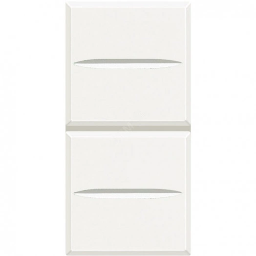 Axolute Кнопка двойная 1Р (NO) + 1Р (NO) 10А 250В~ белый