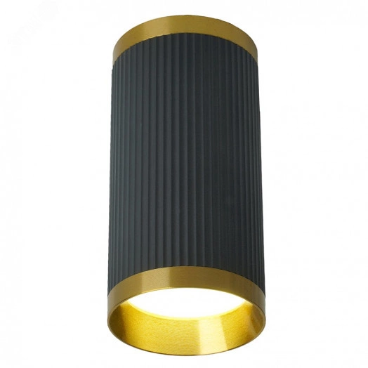 Светильник ДПО GU10 без лампы черный античное золото