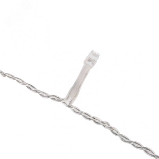 Гирлянда светодиодная Айсикл бахрома 25х0,6м c эффектом мерцания белый прозрачный провод IP44 230В 588LED