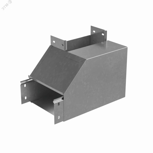 Угол верт. внутр. L 100х300 мм с разворотом трассы на 90 гр. ПЛЮС INOX304