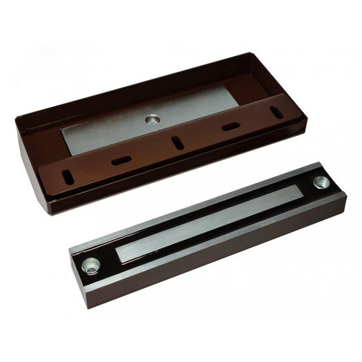 Замок электромагнитный ALM-250FT-24V, усилие удержания якоря 250 кгс, влагозащищенный, коричневый