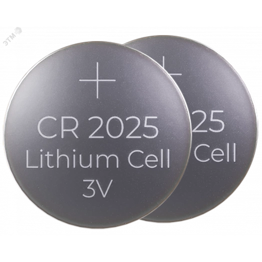 Батарейка дисковая литиевая CR2025 (2шт/блистер) IEK